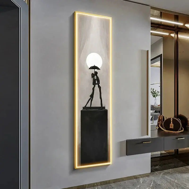 LED Abstract Lady Art Wall Lamp for Home Decoration-MinimalisticDecor.com