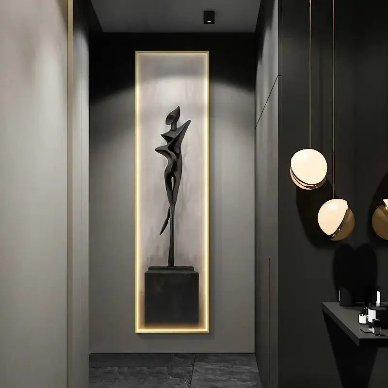 LED Abstract Lady Art Wall Lamp for Home Decoration-MinimalisticDecor.com