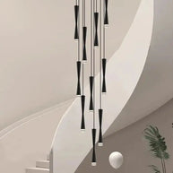 LED Attic Bend Tubes Chandelier Lighting-MinimalisticDecor.com