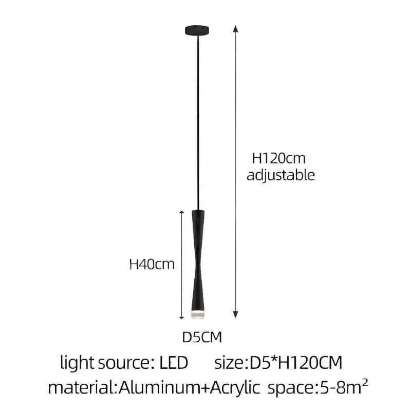 LED Attic Bend Tubes Chandelier Lighting-MinimalisticDecor.com