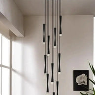 LED Attic Bend Tubes Chandelier Lighting-MinimalisticDecor.com