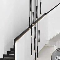 LED Attic Bend Tubes Chandelier Lighting-MinimalisticDecor.com