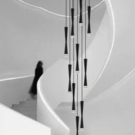 LED Attic Bend Tubes Chandelier Lighting-MinimalisticDecor.com