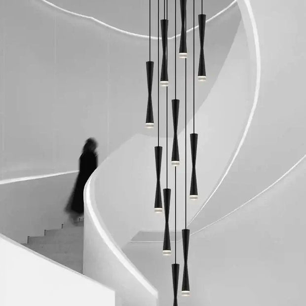 LED Attic Bend Tubes Chandelier Lighting-MinimalisticDecor.com
