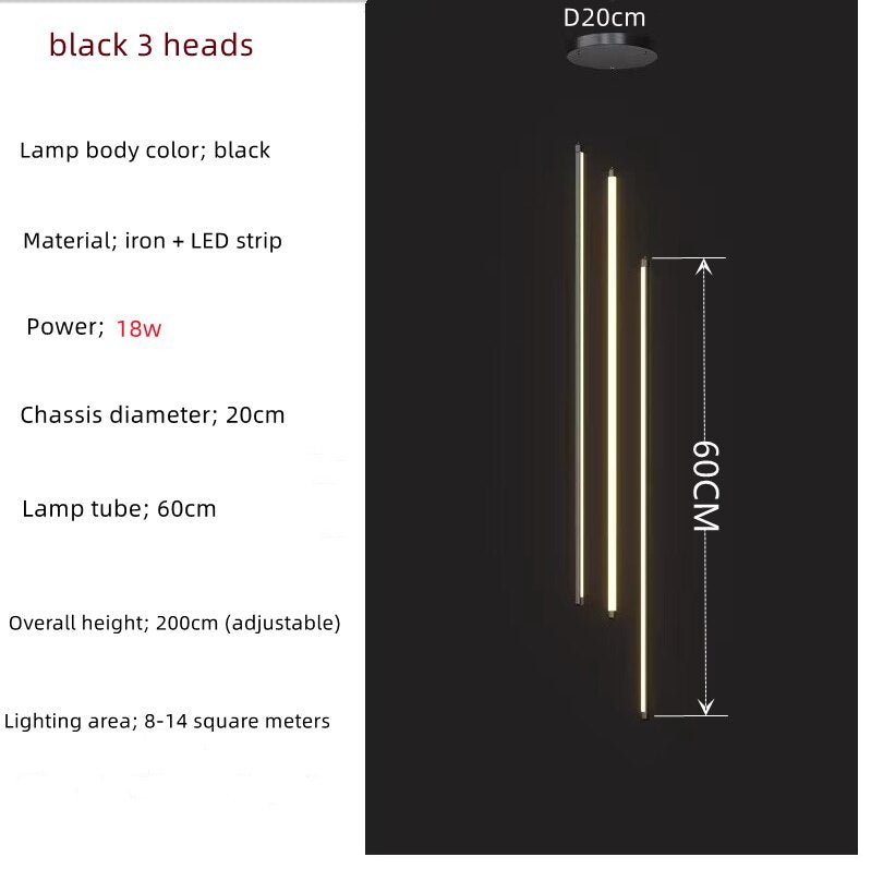 LED Bars Staircase Chandelier: Illuminate Your Space-MinimalisticDecor.com