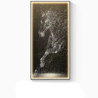 LED Horse Painting - Italian Abstract Decoration-MinimalisticDecor.com