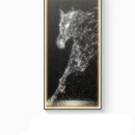 LED Horse Painting - Italian Abstract Decoration-MinimalisticDecor.com