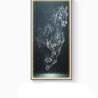 LED Horse Painting - Italian Abstract Decoration-MinimalisticDecor.com