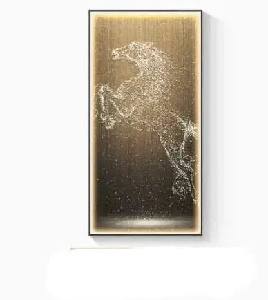 LED Horse Painting - Italian Abstract Decoration-MinimalisticDecor.com