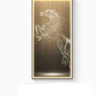 LED Horse Painting - Italian Abstract Decoration-MinimalisticDecor.com
