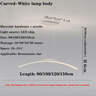 LED Long Chandelier for Dining Room, Kitchen-MinimalisticDecor.com