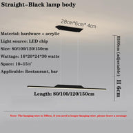 LED Long Chandelier for Dining Room, Kitchen-MinimalisticDecor.com