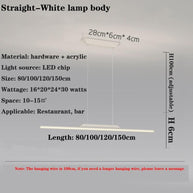 LED Long Chandelier for Dining Room, Kitchen-MinimalisticDecor.com