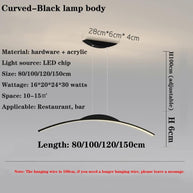 LED Long Chandelier for Dining Room, Kitchen-MinimalisticDecor.com