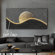 LED Moon Wall Hanging Lamp - Creative and Modern Design-MinimalisticDecor.com