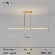 LED Strip Line Chandelier Light-MinimalisticDecor.com