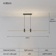 LED Strip Line Chandelier Light-MinimalisticDecor.com