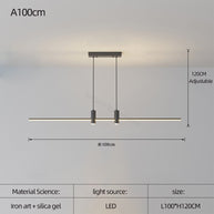 LED Strip Line Chandelier Light-MinimalisticDecor.com