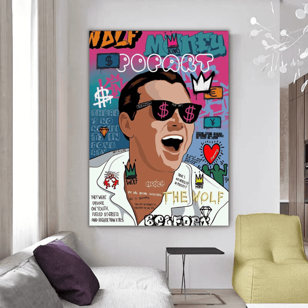 Leonardo DiCaprio Belford Canvas Wall Art-MinimalisticDecor.com