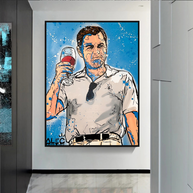 Leonardo DiCaprio: Wolf of Wall Street Canvas Art-MinimalisticDecor.com