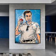 Leonardo DiCaprio: Wolf of Wall Street Canvas Art-MinimalisticDecor.com