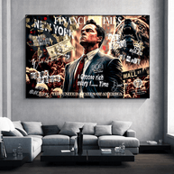 Leonardo DiCaprio - Wolf of Wall Street Canvas Wall Art-MinimalisticDecor.com
