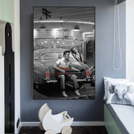 Let's Ride Together: Elvis and Marilyn Canvas Wall Art-MinimalisticDecor.com