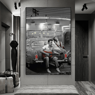 Let's Ride Together: Elvis and Marilyn Canvas Wall Art-MinimalisticDecor.com