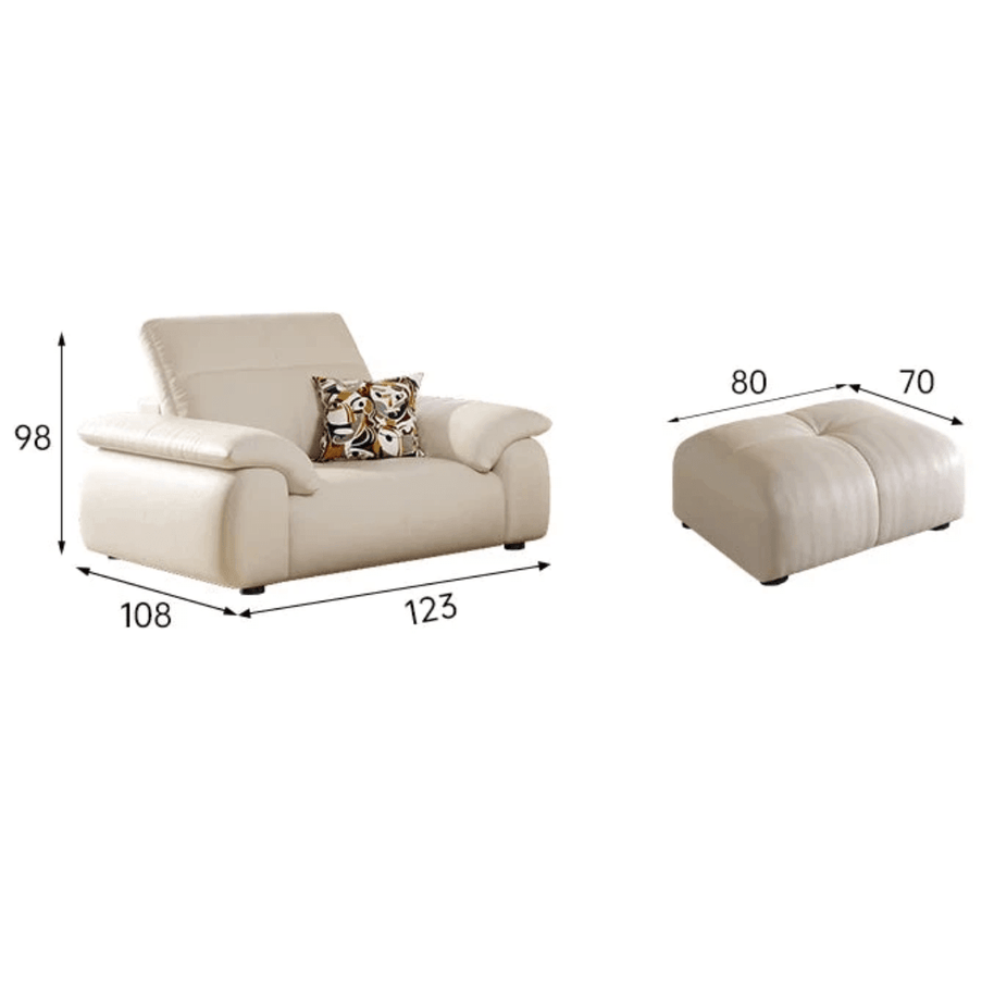 Letto Reclining Sectional Leather Sofa - Remote Controlled-MinimalisticDecor.com