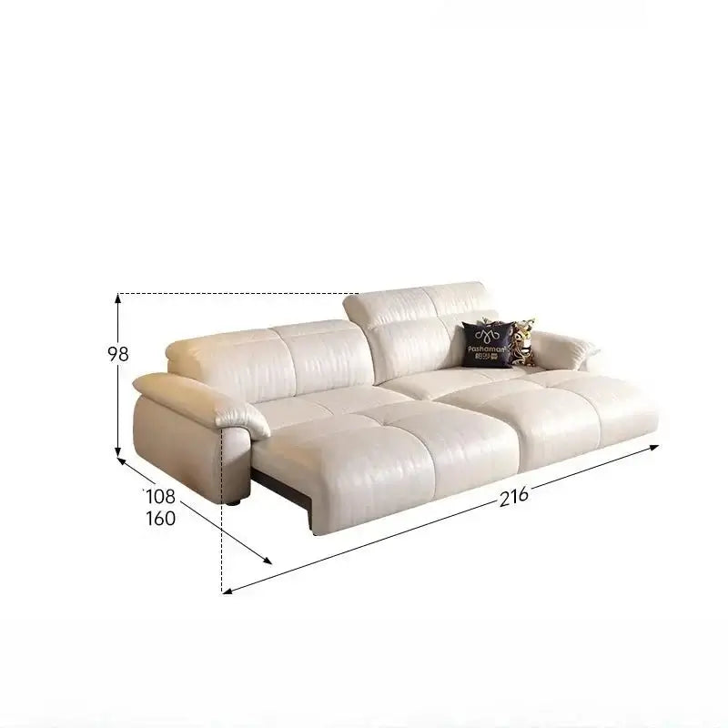 Letto Reclining Sectional Leather Sofa - Remote Controlled-MinimalisticDecor.com