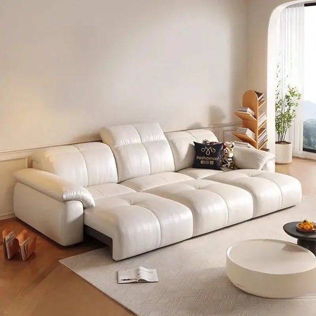 Letto Reclining Sectional Leather Sofa - Remote Controlled-MinimalisticDecor.com