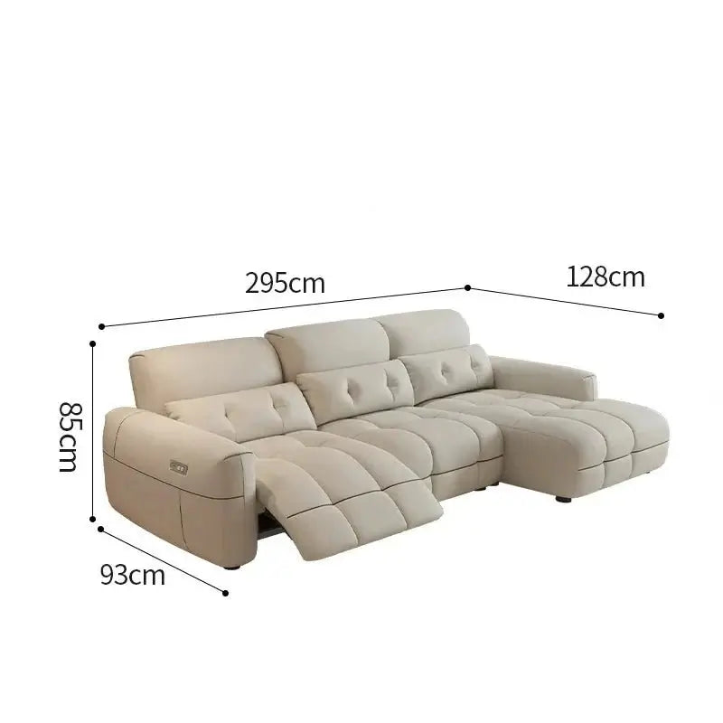 Letto Soft Lazy Reclining Loveseat Sectional Sofa-MinimalisticDecor.com