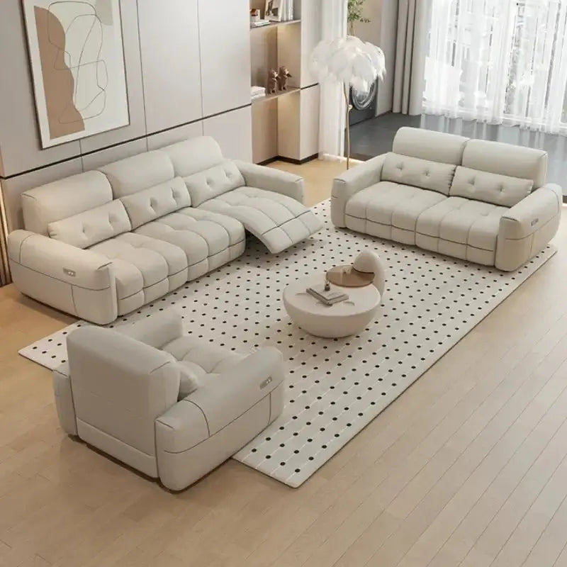 Letto Soft Lazy Reclining Loveseat Sectional Sofa-MinimalisticDecor.com