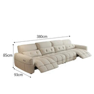 Letto Soft Lazy Reclining Loveseat Sectional Sofa-MinimalisticDecor.com