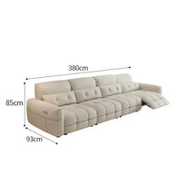 Letto Soft Lazy Reclining Loveseat Sectional Sofa-MinimalisticDecor.com