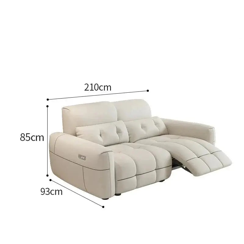 Letto Soft Lazy Reclining Loveseat Sectional Sofa-MinimalisticDecor.com