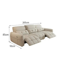 Letto Soft Lazy Reclining Loveseat Sectional Sofa-MinimalisticDecor.com