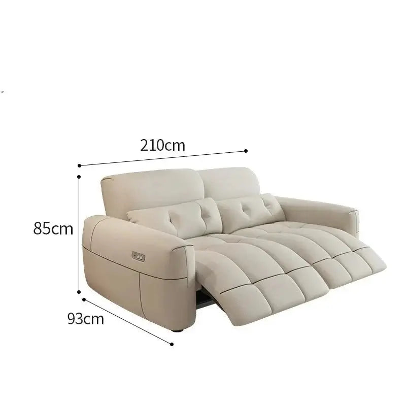 Letto Soft Lazy Reclining Loveseat Sectional Sofa-MinimalisticDecor.com