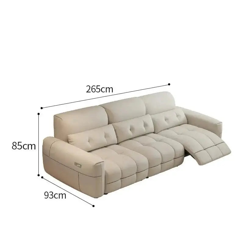 Letto Soft Lazy Reclining Loveseat Sectional Sofa-MinimalisticDecor.com