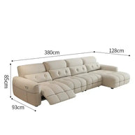 Letto Soft Lazy Reclining Loveseat Sectional Sofa-MinimalisticDecor.com