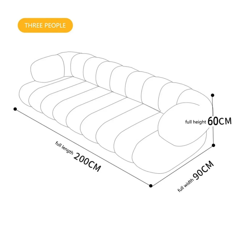 Linear Nordic Style Designer Sofa Set-MinimalisticDecor.com