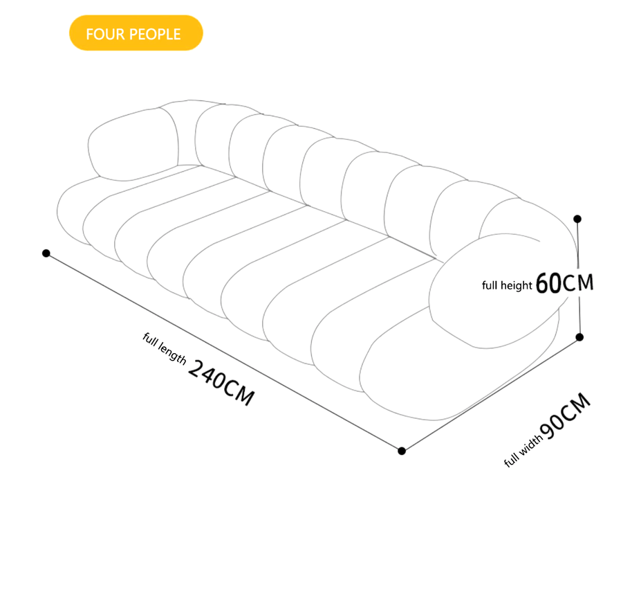 Linear Nordic Style Designer Sofa Set-MinimalisticDecor.com