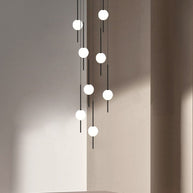 Long Line Glass Ball Chandelier - Lighting Solution-MinimalisticDecor.com