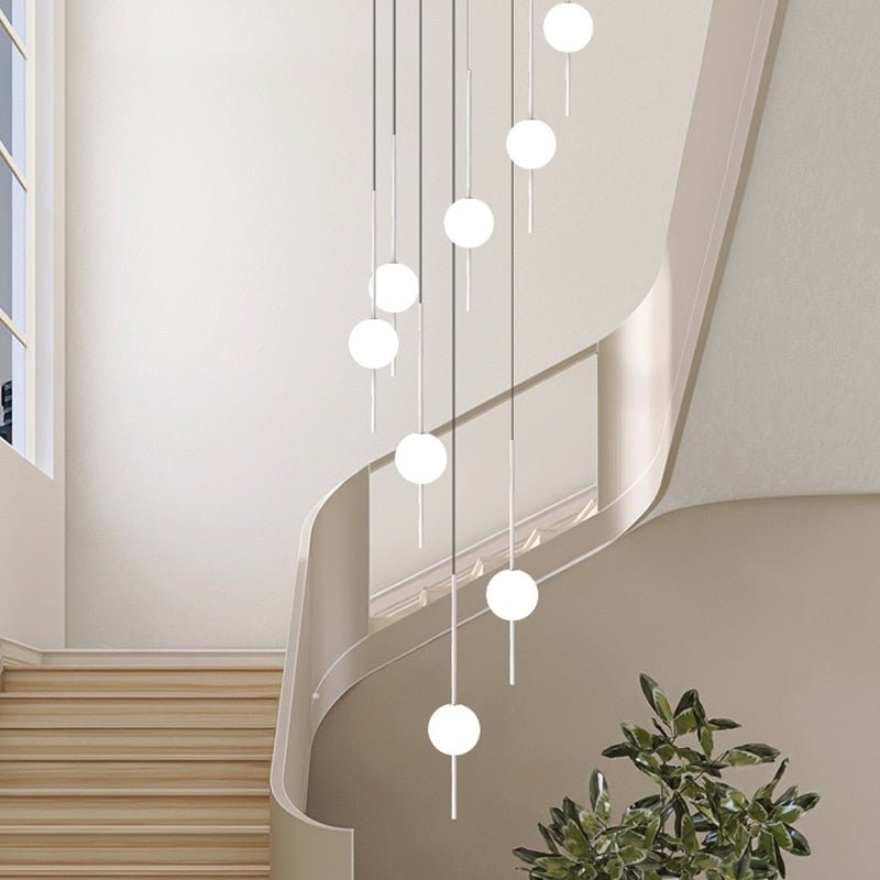 Long Line Glass Ball Chandelier - Lighting Solution-MinimalisticDecor.com