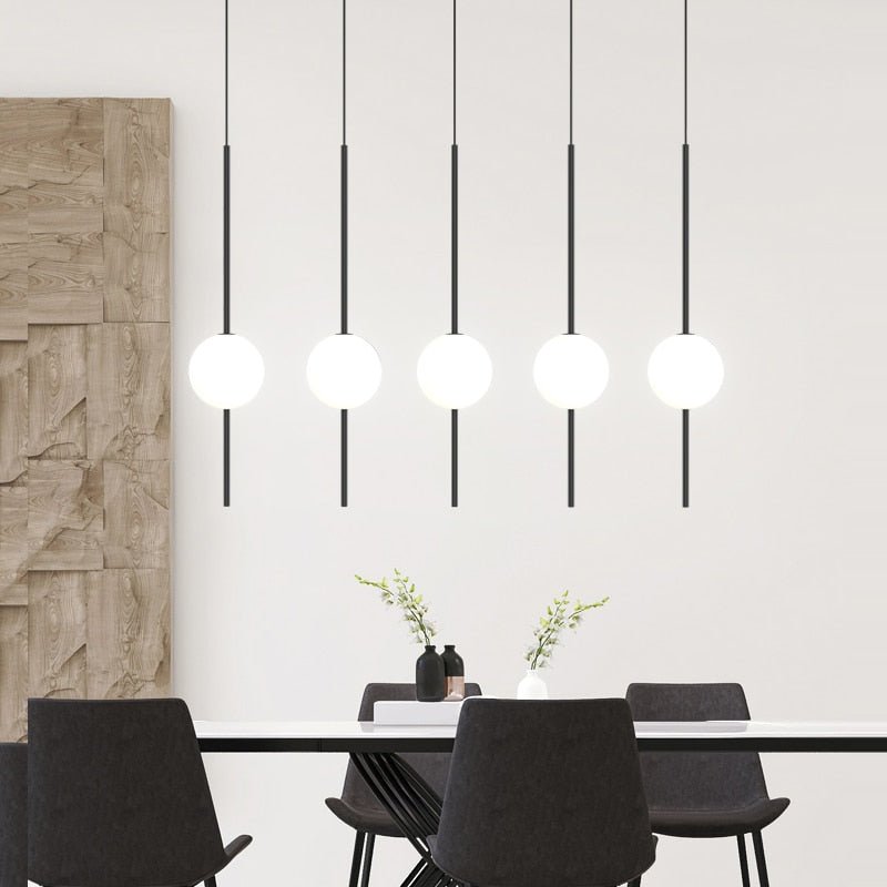 Long Line Glass Ball Chandelier - Lighting Solution-MinimalisticDecor.com