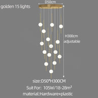 Long Line Glass Ball Chandelier - Lighting Solution-MinimalisticDecor.com