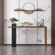 Long Narrow Solid Wood Console Table for Hallways-MinimalisticDecor.com