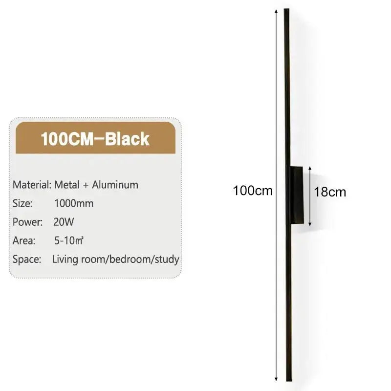 Long Strip LED Aisle Wall Lamps-MinimalisticDecor.com