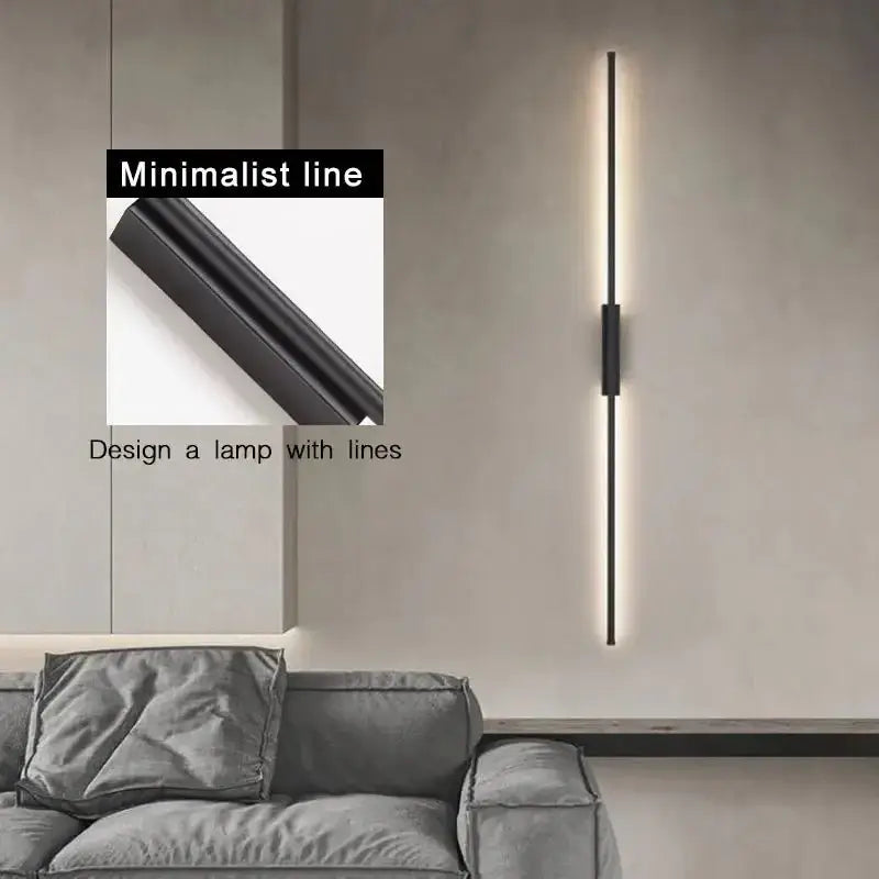 Long Strip LED Aisle Wall Lamps-MinimalisticDecor.com