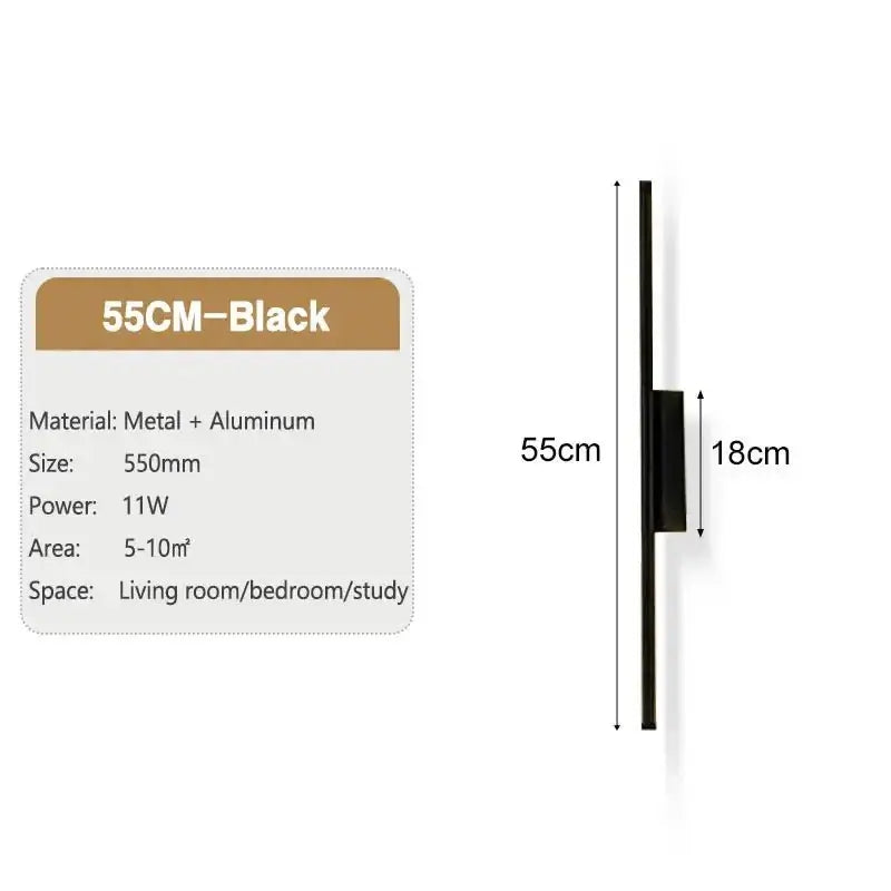 Long Strip LED Aisle Wall Lamps-MinimalisticDecor.com
